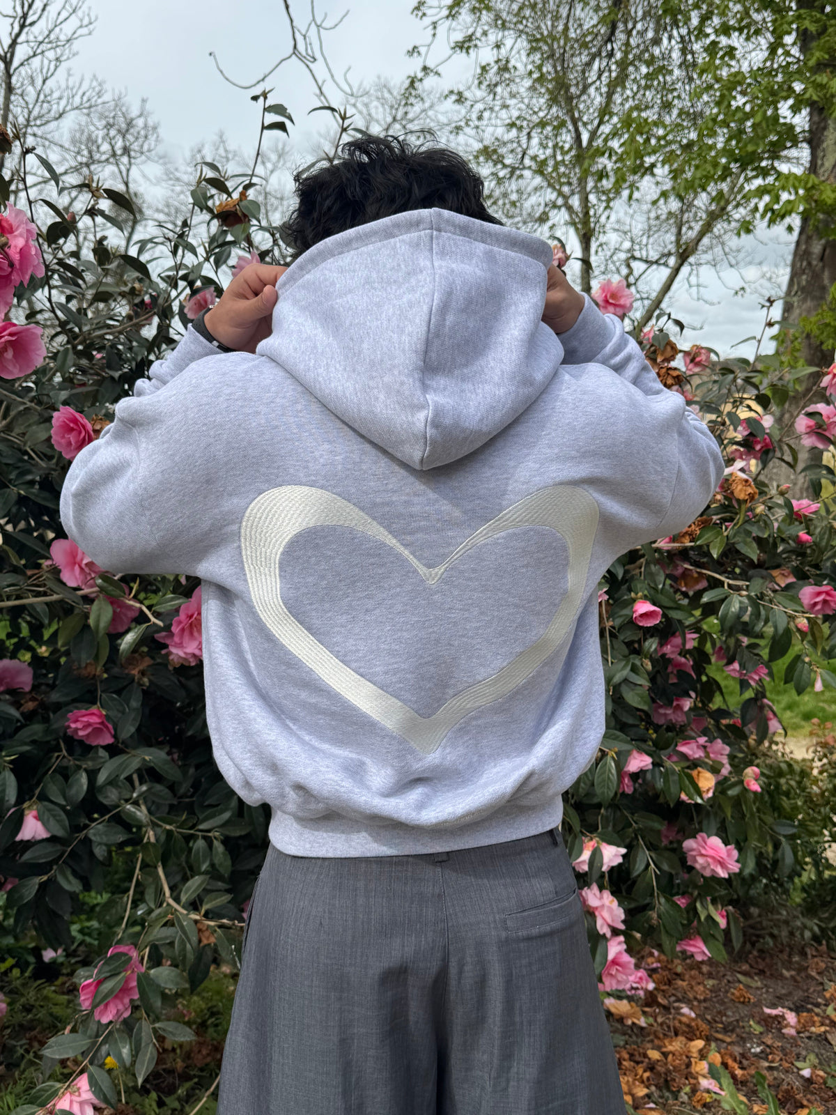 hoodie LOVE U LUMIS, French Terry 420 GSM, marque streetwear française
